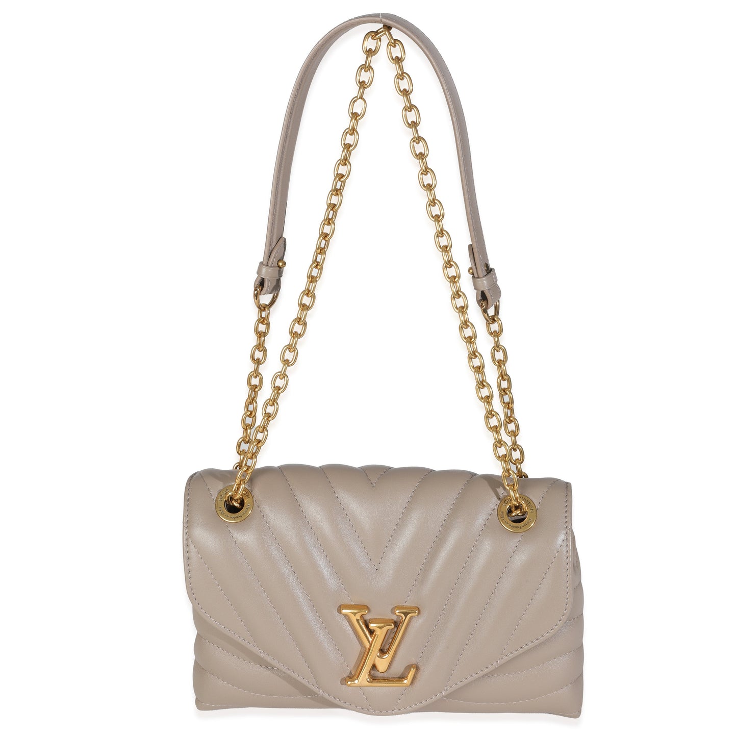 Louis Vuitton Taupe Calf Leather New Wave Chain MM