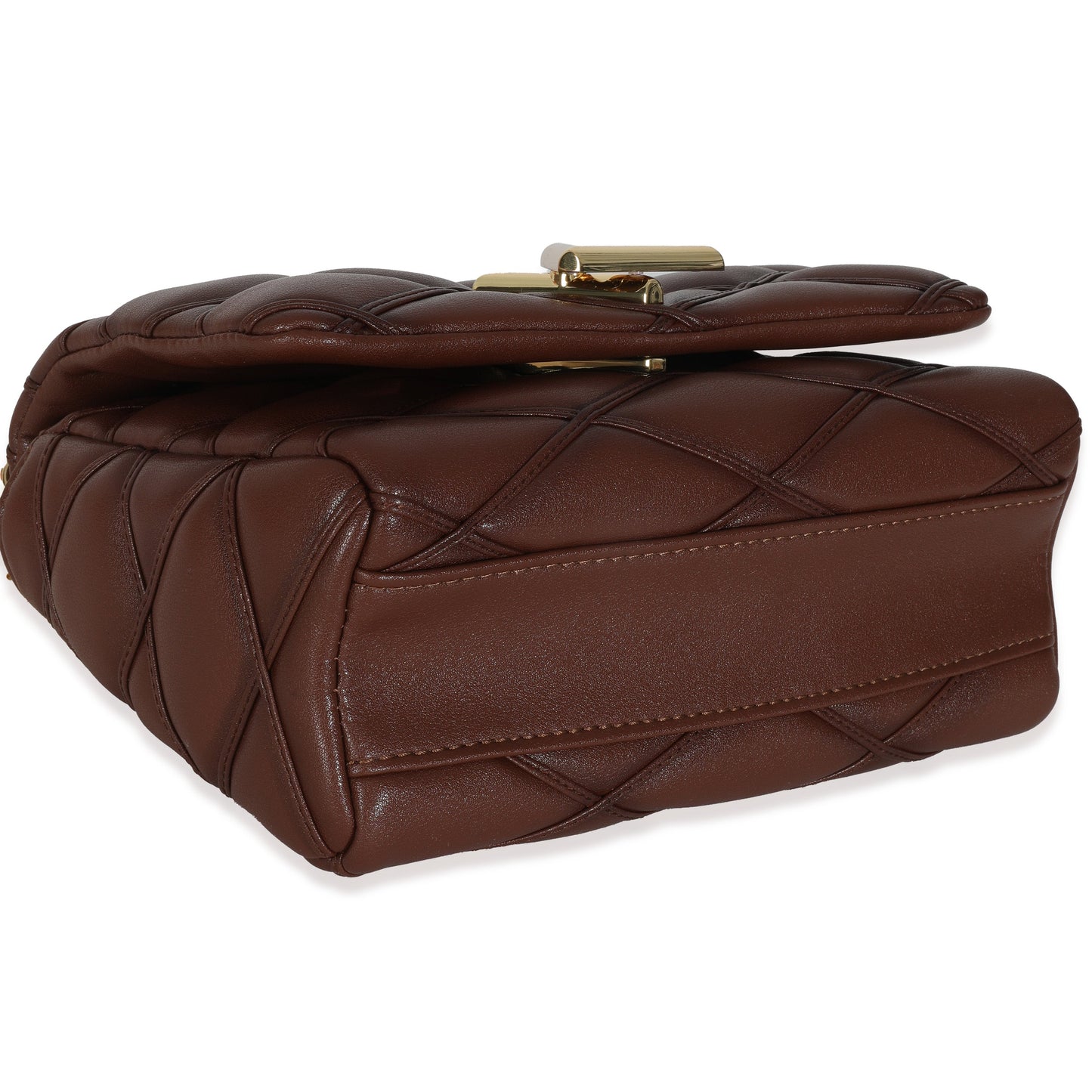 Louis Vuitton Tan Lambskin Malletage GO-14 MM Top Handle