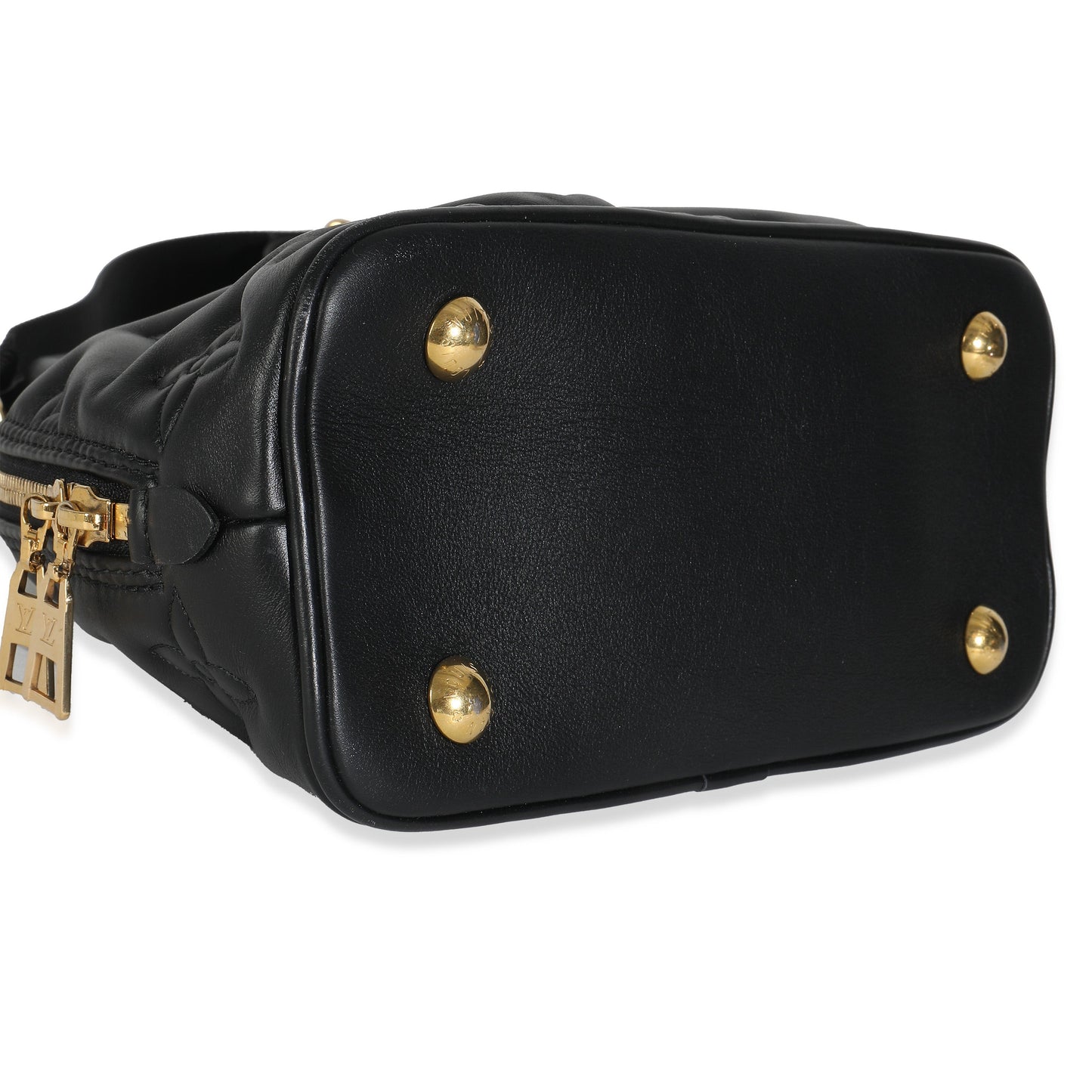 Louis Vuitton Black Bubblegram Calfskin Alma BB