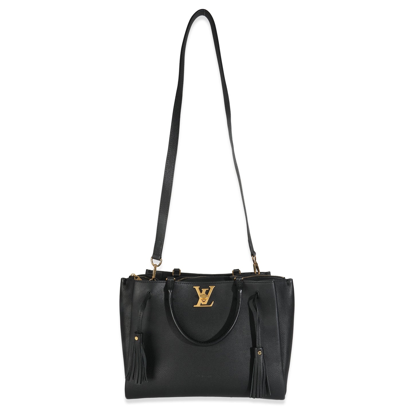 Louis Vuitton Black Calfskin Lockmeto Bag