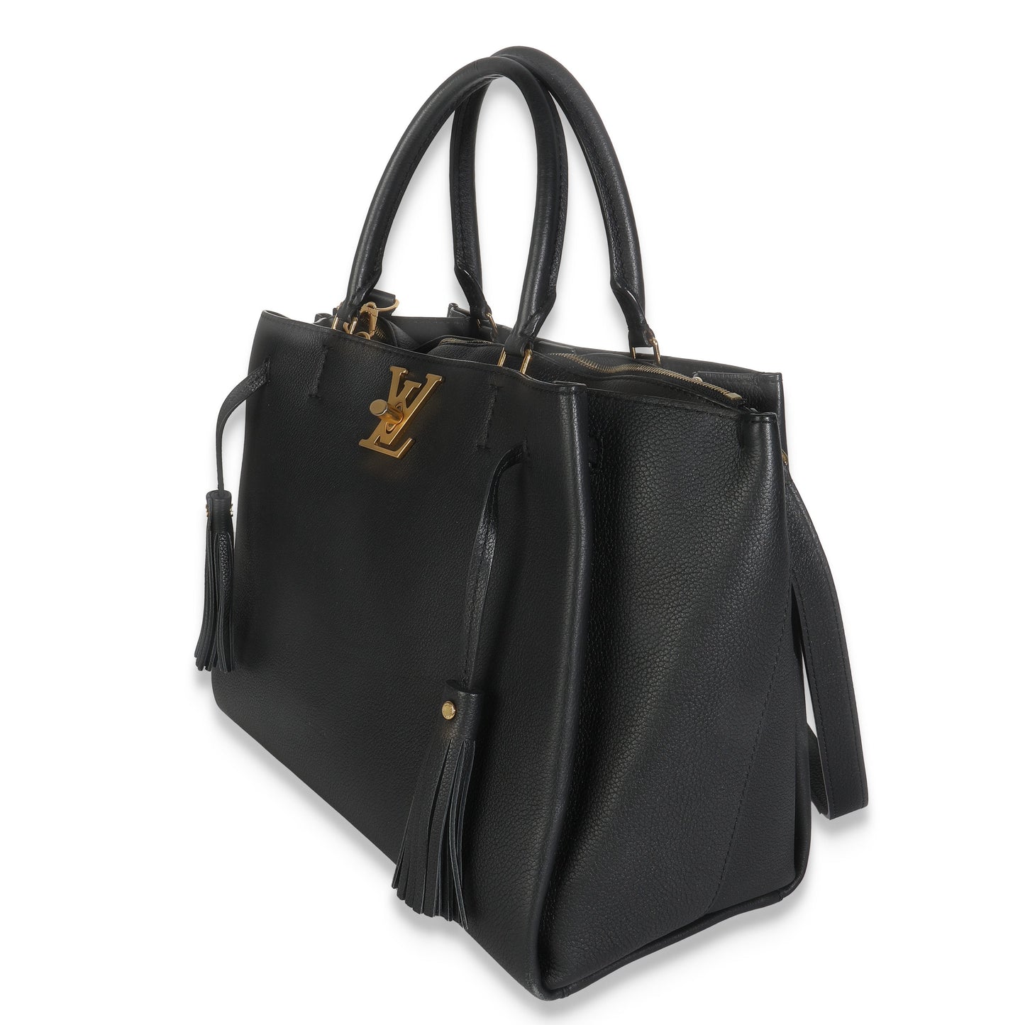 Louis Vuitton Black Calfskin Lockmeto Bag