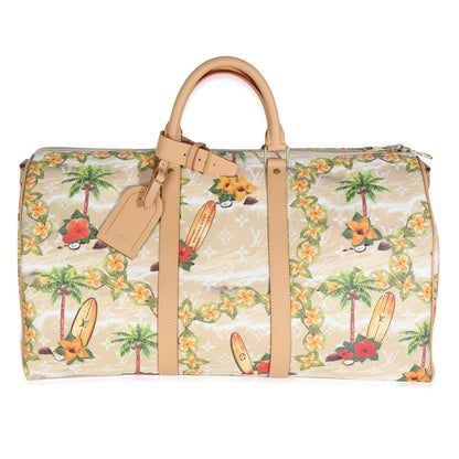 Louis Vuitton Monogram Surfin Keepall Bandouliere 50 Sand