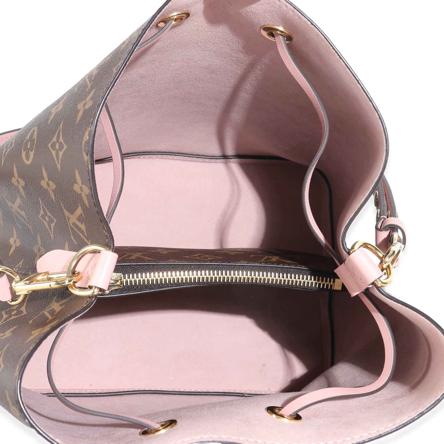 Louis Vuitton Rose Poudre Damier Ebene Canvas Neonoe MM