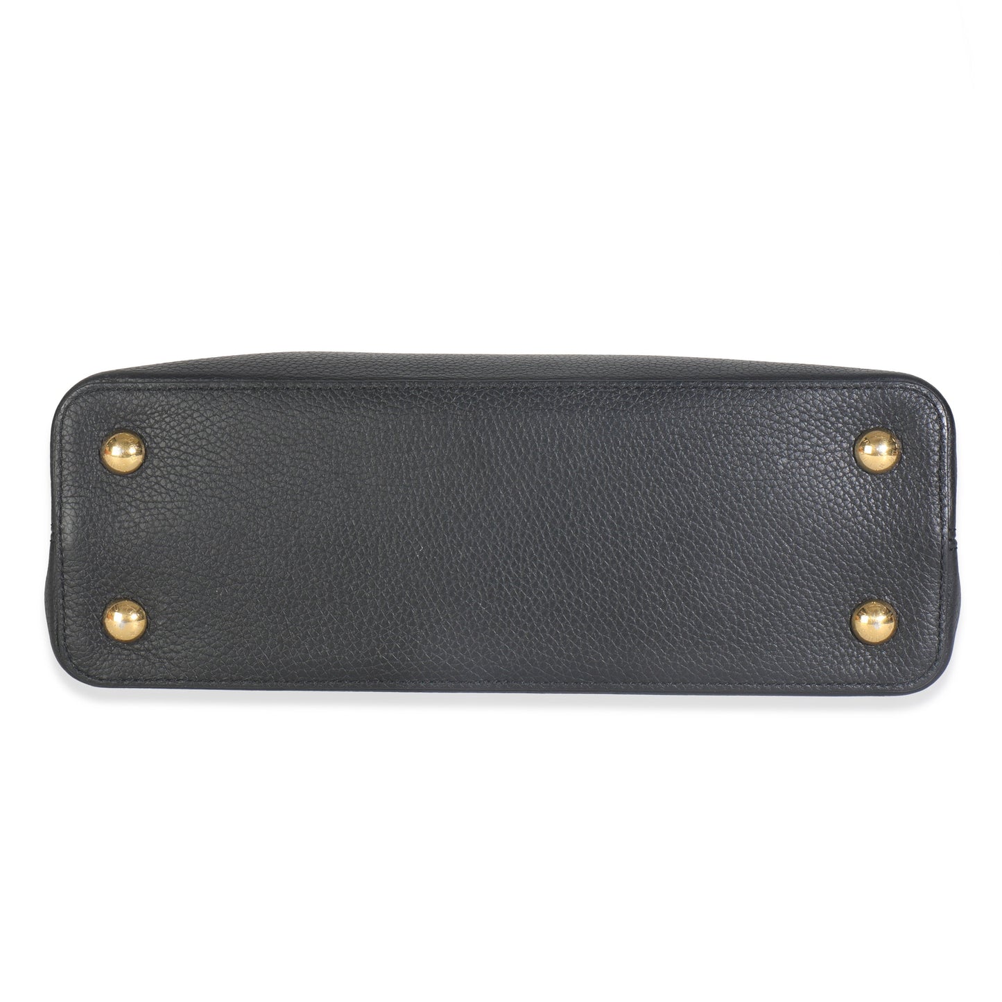 Louis Vuitton Black Taurillon Flower Crown Capucines MM