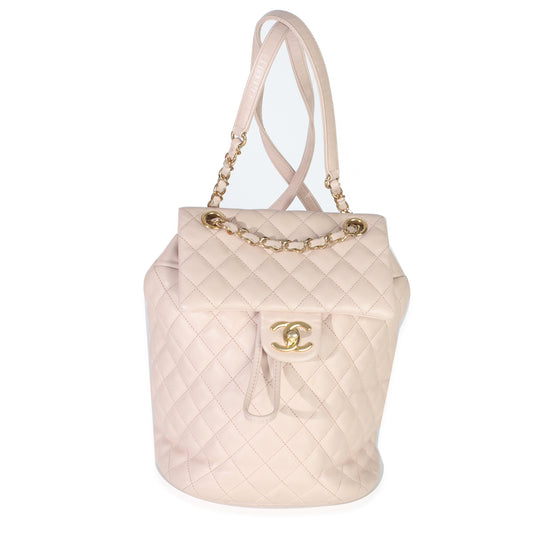 Chanel Light Pink Quilted Lambskin Small Urban Spirit Backpack
