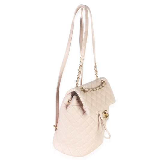 Chanel Light Pink Quilted Lambskin Small Urban Spirit Backpack
