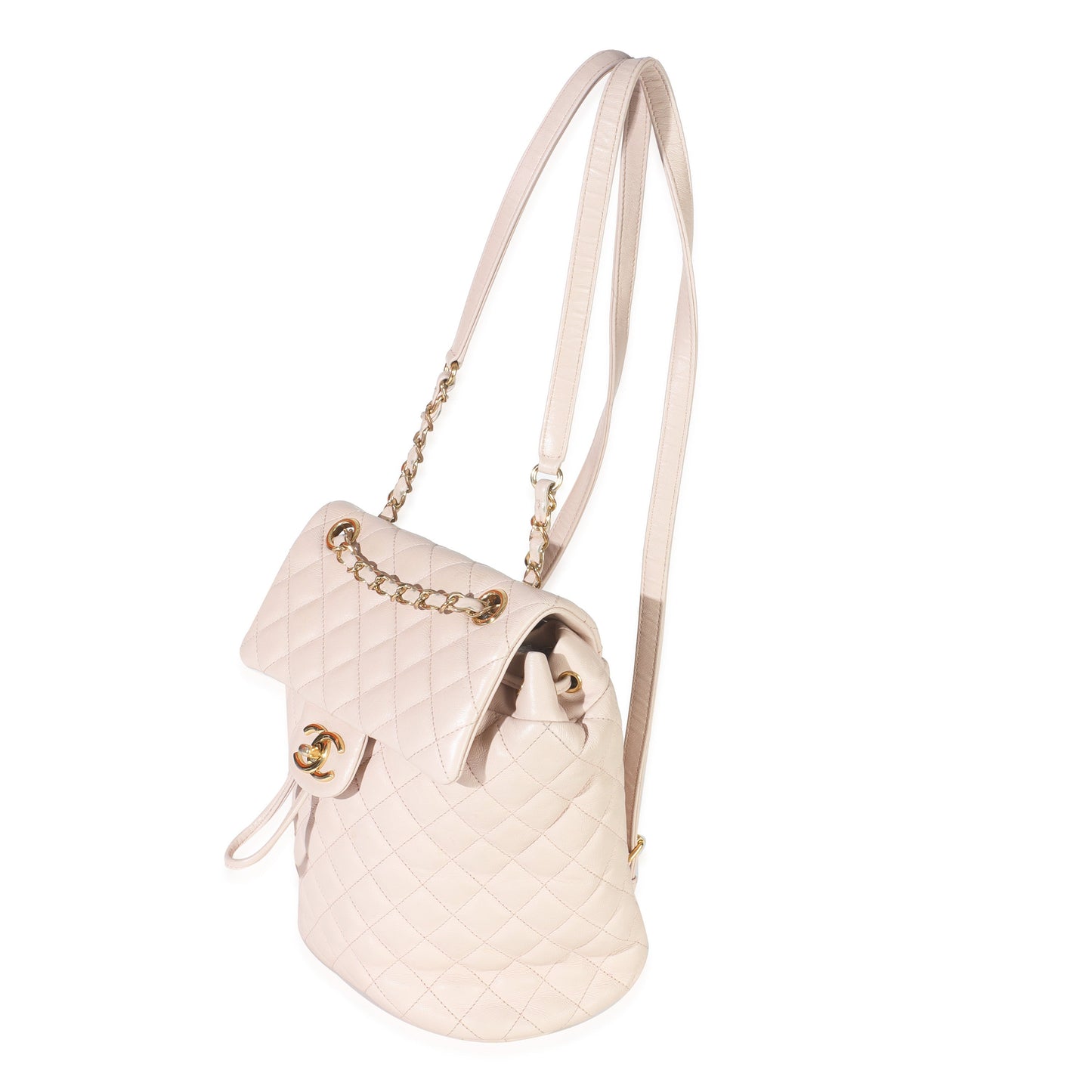 Chanel Light Pink Quilted Lambskin Small Urban Spirit Backpack