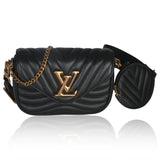 Louis Vuitton Black Calfskin New Wave Multi Pochette