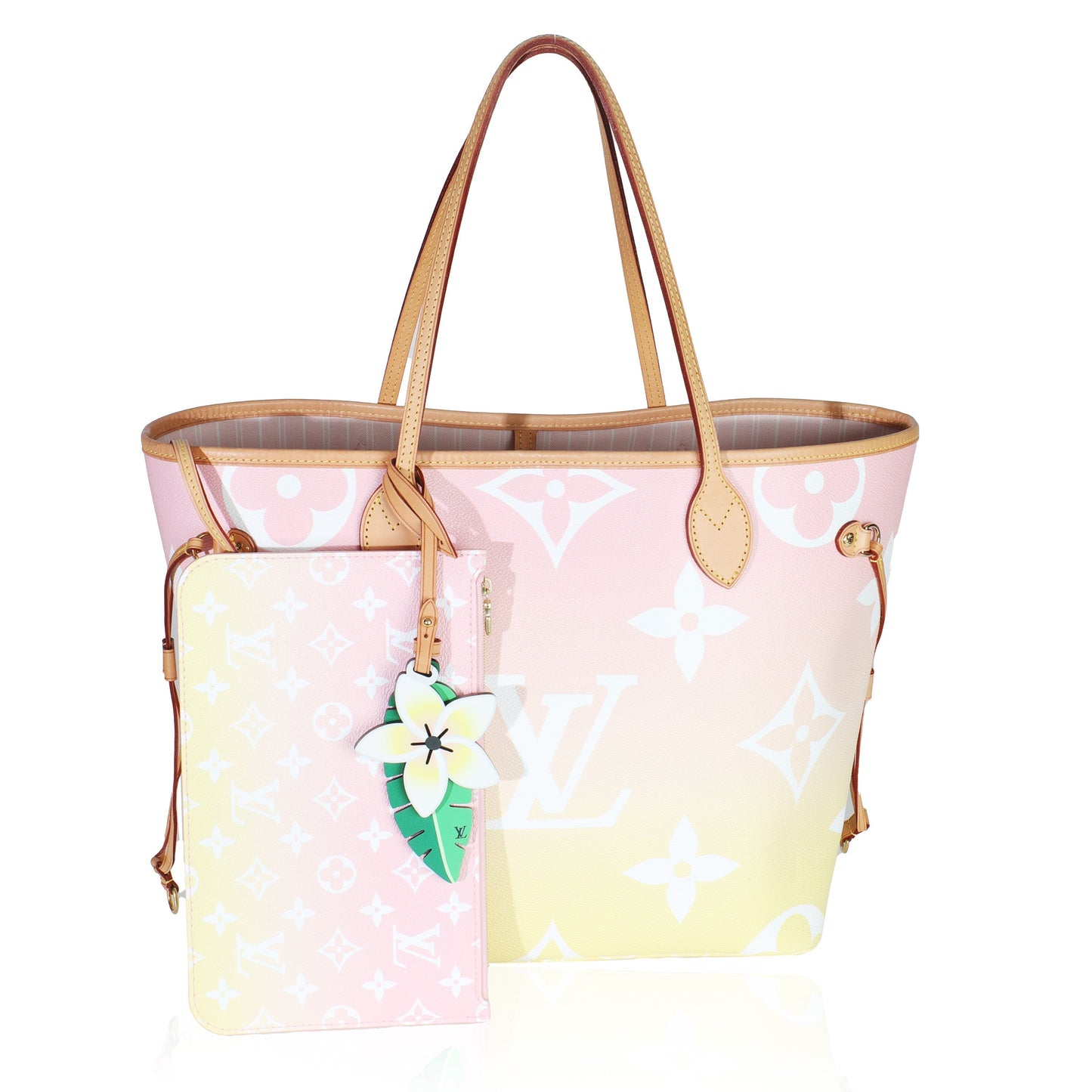 Louis Vuitton Light Pink Monogram Giant Canvas By The Pool Neverfull MM