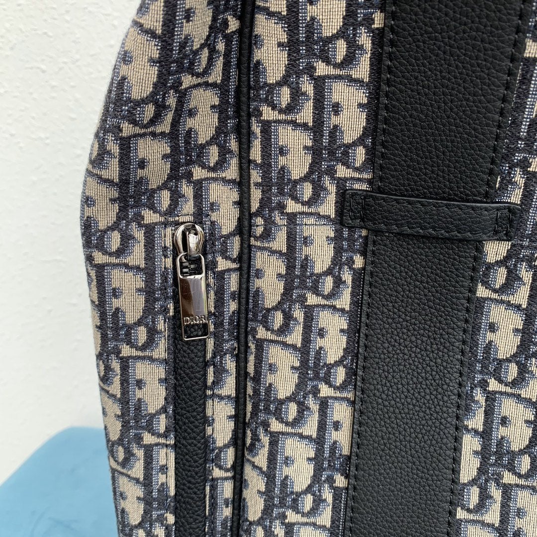 MOTION BACKPACK BEIGE AND BLACK OBLIQUE Amelia