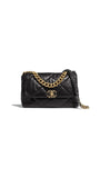 Chanel 19 Medium, Black Lambskin Leather - FULL SET