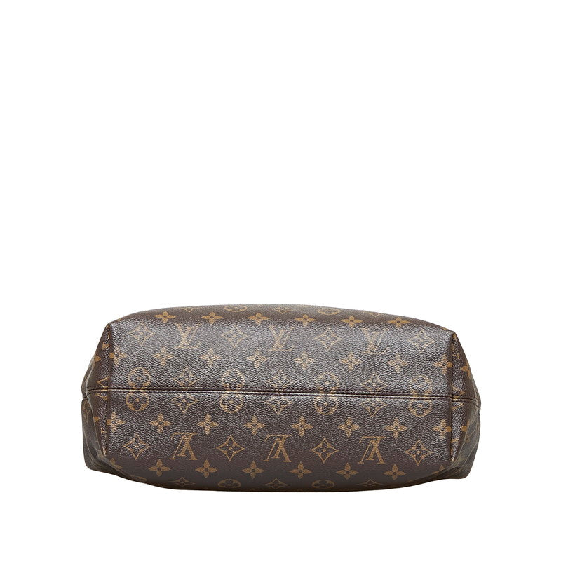 Louis Vuitton Monogram Graceful PM Shoulder Bag Brown PVC Leather