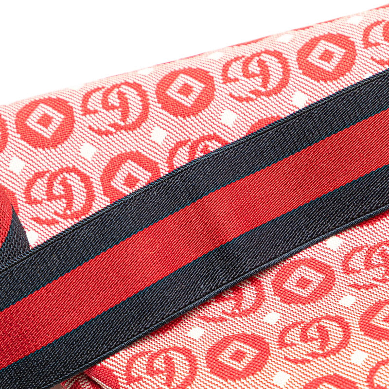 Gucci GG logo star Canvas Leather Waist Bag