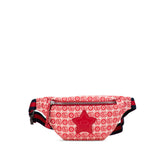 Gucci GG logo star Canvas Leather Waist Bag