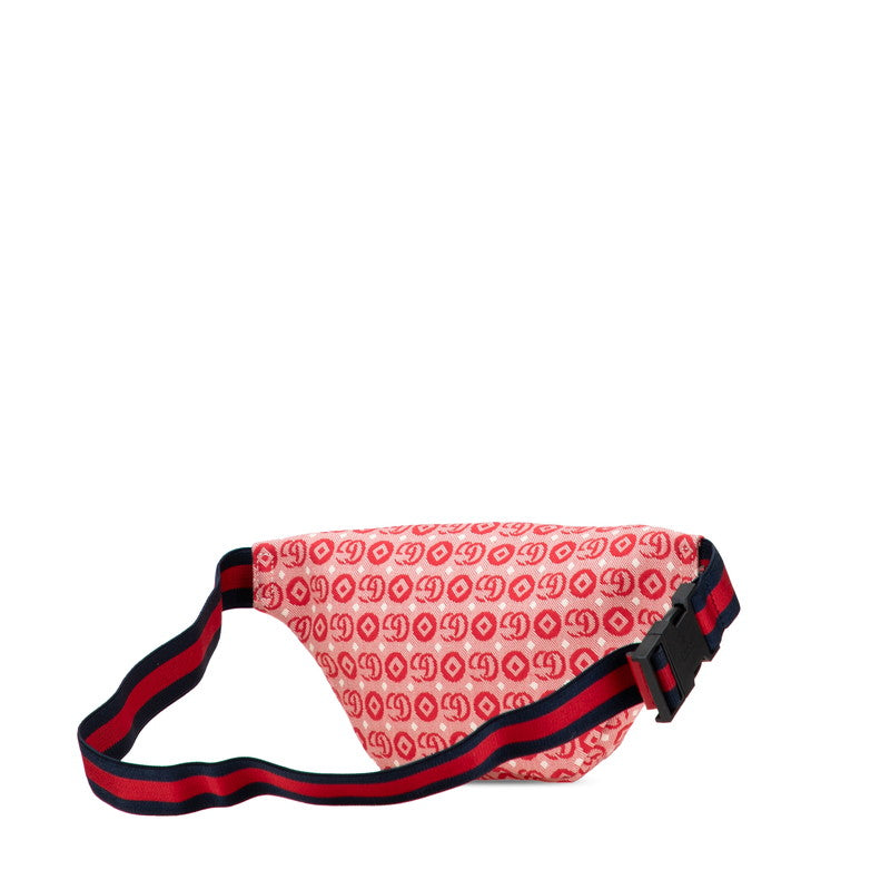 Gucci GG logo star Canvas Leather Waist Bag